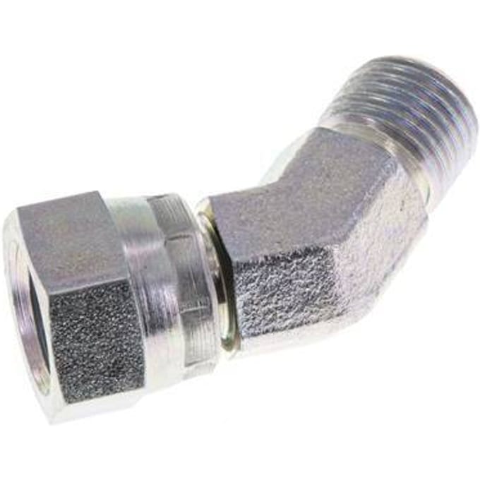 45°  L-Koppeling G1/4" Binnendraad Koppeling Hoge Druk Staal 350bar Hydrauliek