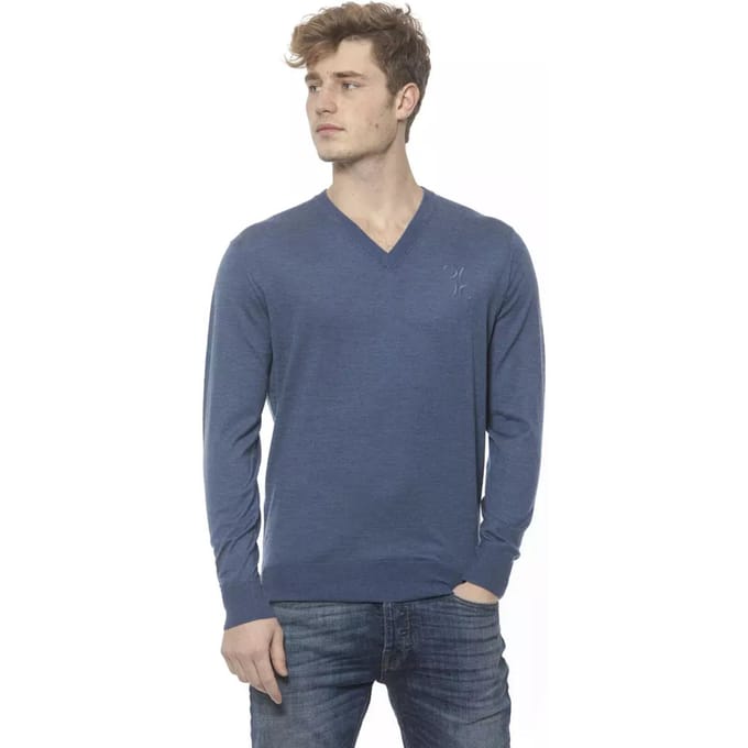 Billionaire Italian Couture Blauw Kasjmier Sweater