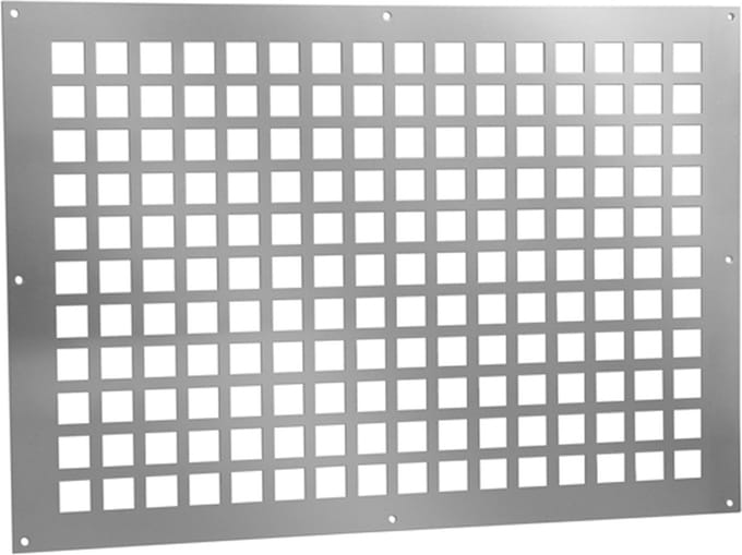 ALU ventilatieplaat 400x200mm