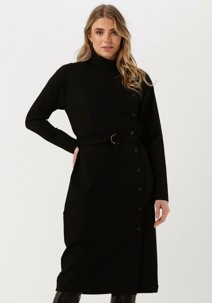 Simple Eef Jer-rayon-22-3 Jurken Dames - Rok - Jurk - Zwart - Maat S