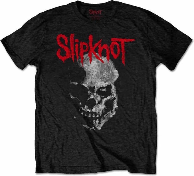 Slipknot - Gray Chapter Skull Heren Tshirt - S - Zwart