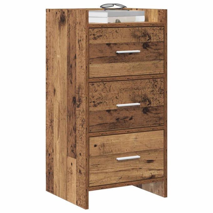vidaXL - Dressoir - Oud - hout - 40 - x - 36 - x - 80 - cm - Bewerkt - hout