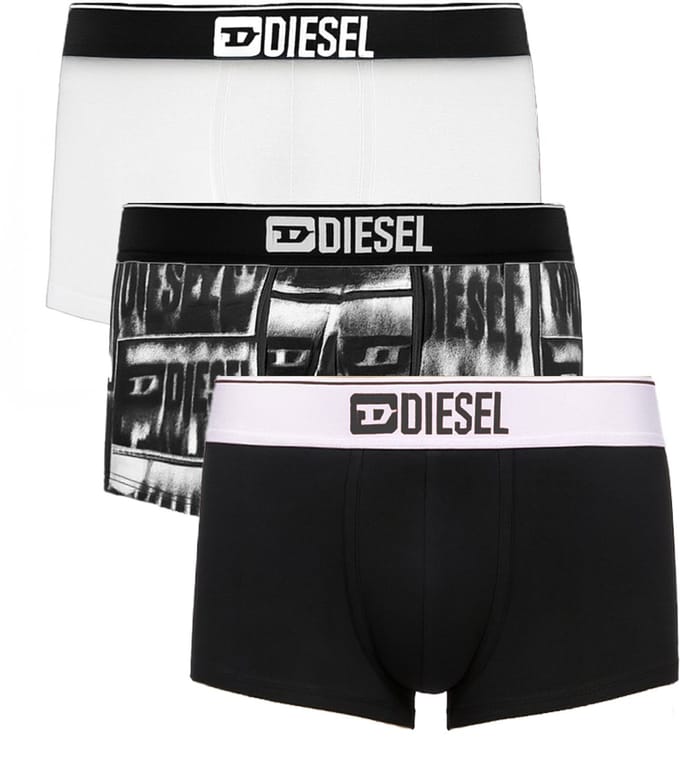 Diesel Boxershort Damien 3-pack zwart/wit