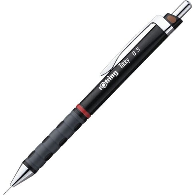 rOtring Tikky-vulpotlood met kleurencodering | 0,50 mm | zwarte behuizing