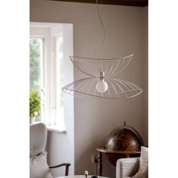 Globen Lighting hanglamp RAY, wit, Ø 70 cm