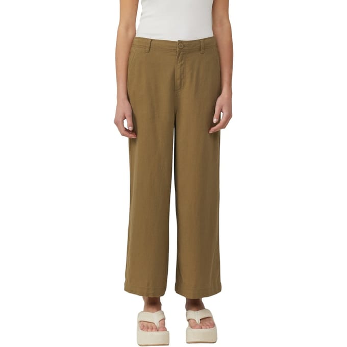 s.Oliver Qs Pants Dark Green Größe: W34 | Ausgestellte Hosen Outlet | Damen | Grün
