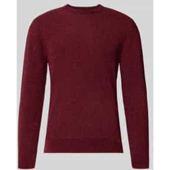regular fit gebreide pullover van katoenmix