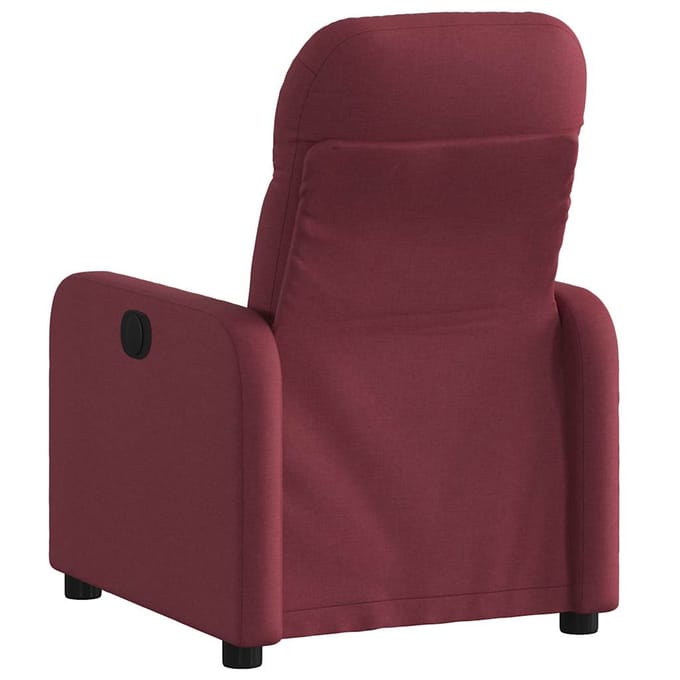 vidaXL - Fauteuil - verstelbaar - stof - wijnrood
