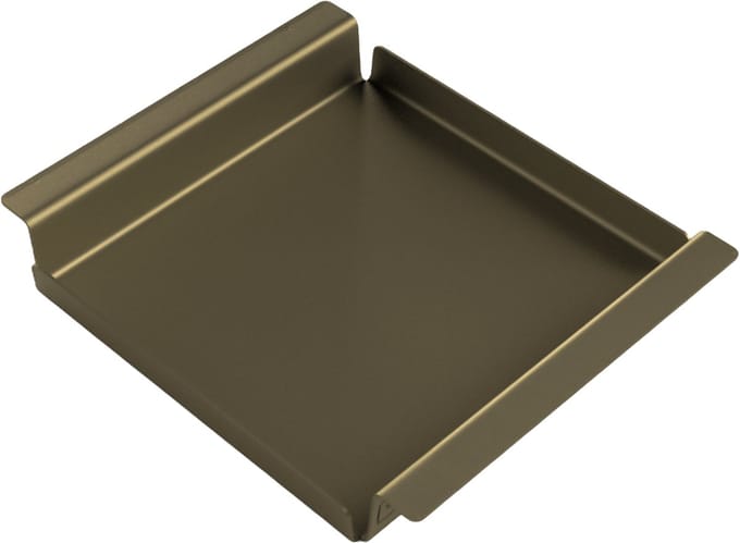 Steellish Dienblad Vierkant - Tray - Aluminium - Brons Goud - 34× 28×5