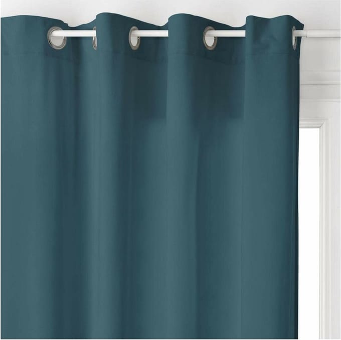 Gordijn Atmosphera Lilou Blauw Polyester (140 x 260 cm)