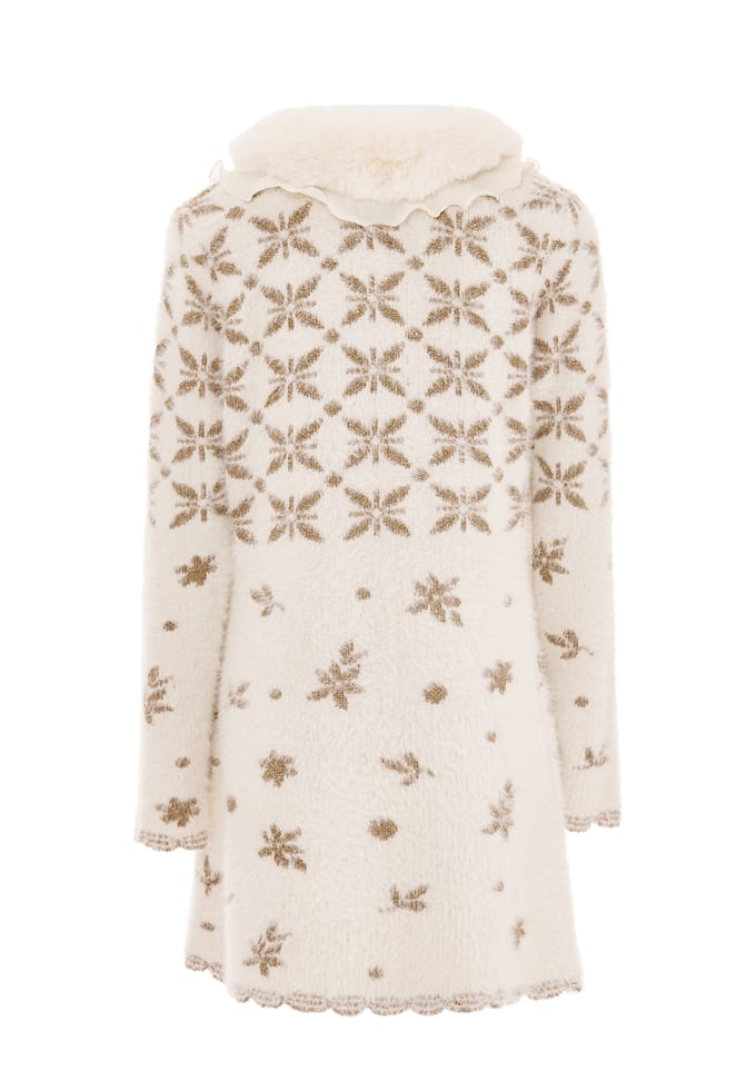 Faina Vest Dames Gebroken wit goud