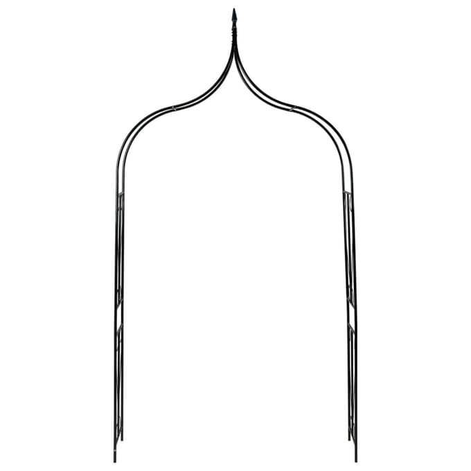 vidaXL - Tuinboog - 142x37x275 - cm - ijzer - donkergroen