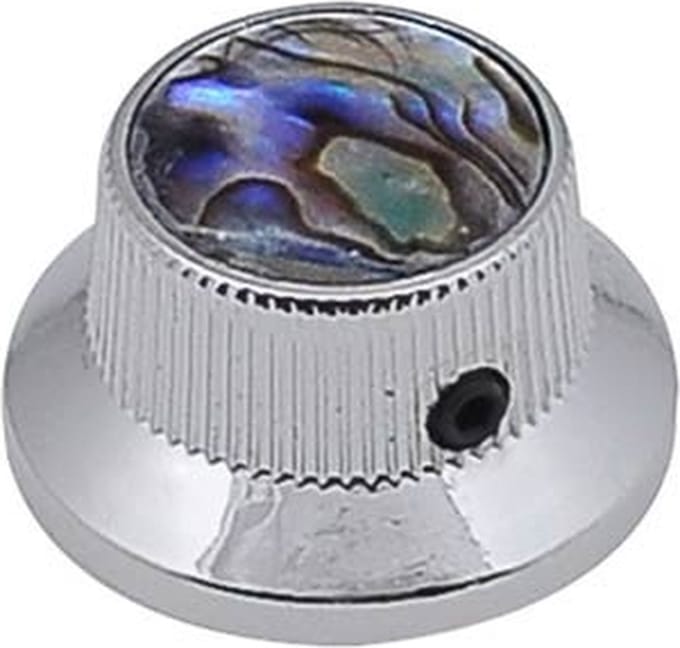 Boston KCH-262 Belknop met Abalone Inleg en Chroomafwerking