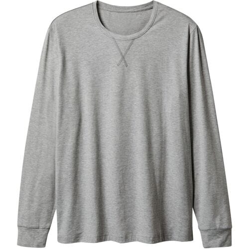 ESMARA MEN Heren thermoshirt - Plus size (Grijs, 3XL (64/66))