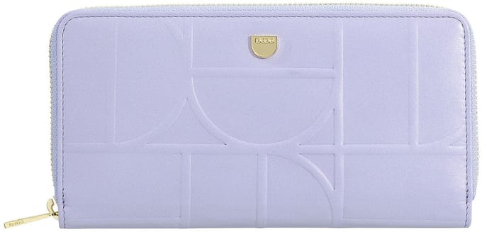 DuDu Up Portemonnee RFID-bescherming Leer 20 cm - Dames - Horizontaal - lilac-orange