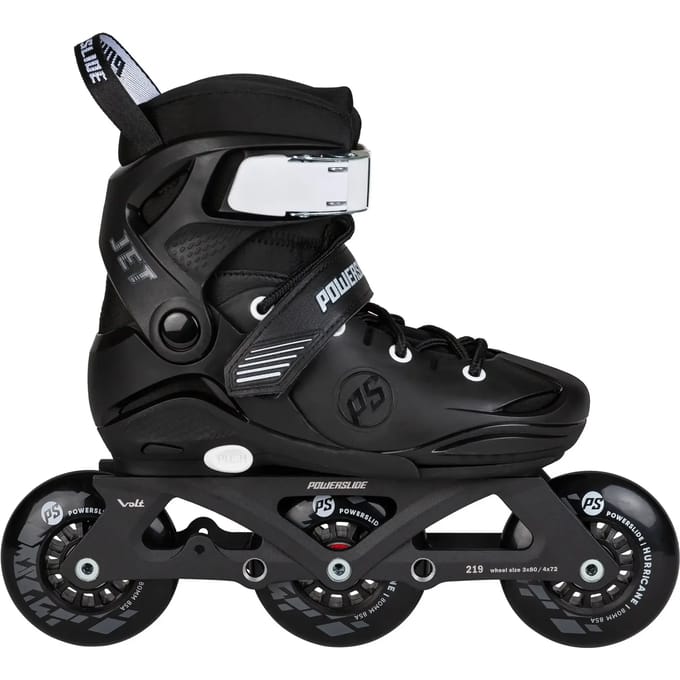 Powerslide Jet Pro Black Adjustable Inline Skates Zwart EU 27-30