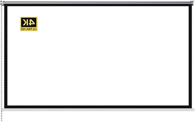 Projectorscherm - Draagbaar Scherm - Home Cinema - HD Beeldkwaliteit - 150 inch - Wit