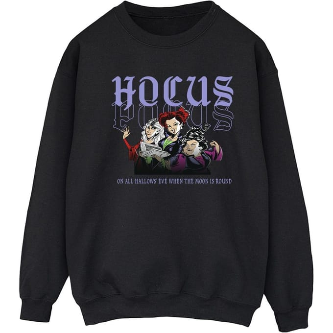 Disney Dames/Dames Hocus Pocus Hallows Eve Sweatshirt (Zwart)