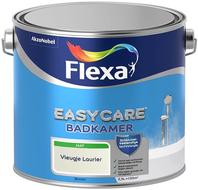 Flexa - Easycare Badkamer - Vleugje Laurier - Mengverf - 2,5 L