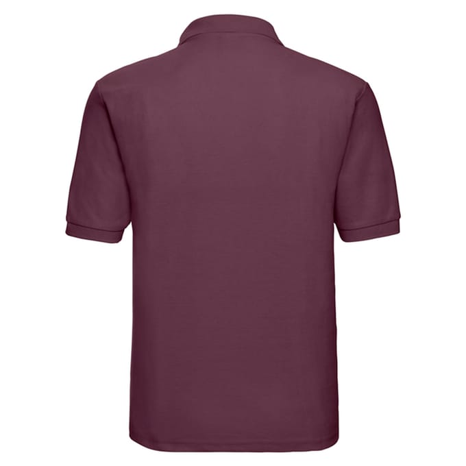Russell Heren Klassiek Polycotton Poloshirt (Bourgondië)