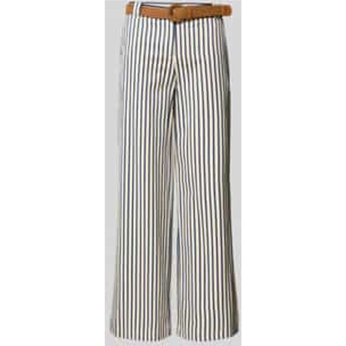 wide fit broek met viscose