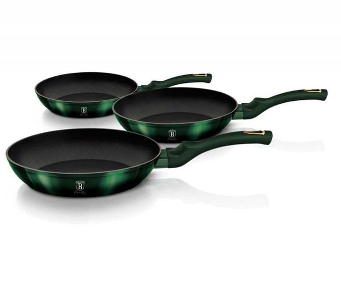 BerlingerHaus 6168 - 3 delige pannenset - Emerald collection