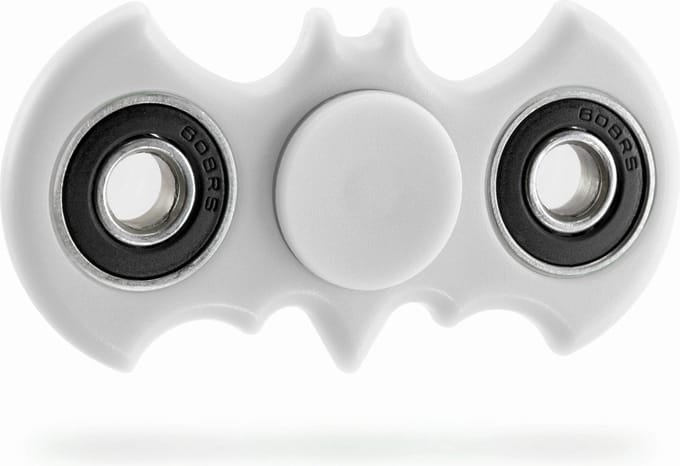 White Label Fidget Spinner Batman - Stressverminderend speelgoed - Wit