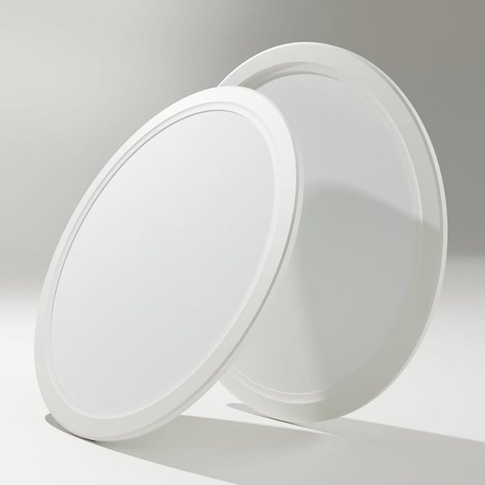 2x LED Plafondlamp met Bewegingssensor - 18W, 1800LM, 4000K Neutraal Wit - IP44 Waterdicht