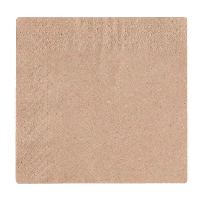 Vegware composteerbare ongebleekte cocktailservetten 24cm (4000 stuks)
