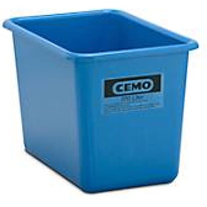 Rechthoekige container Standaard, blauw, 200 l hoog