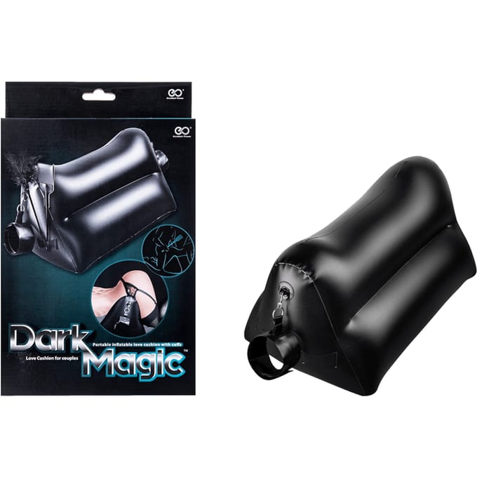 NMC - Dark Magic driehoekig kussen met afneembare handboeien - Zwart