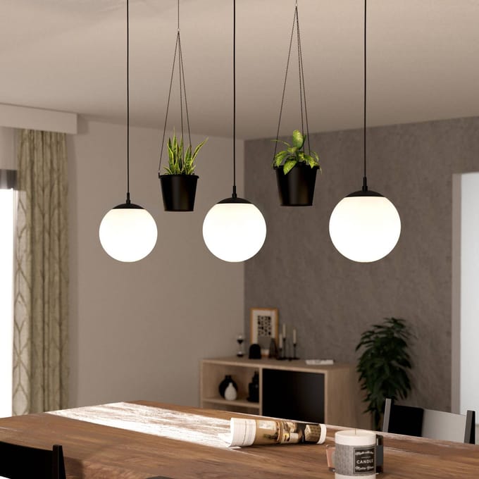 EGLO Rondo 3 Hanglamp - E27 - 121 cm - Zwart|Wit