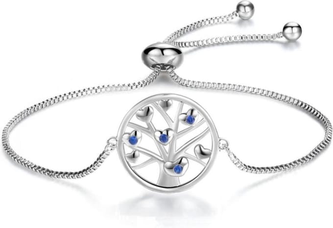 Montebello Armband Caia Love - Messing Verzilverd - Hartje - Levensboom
