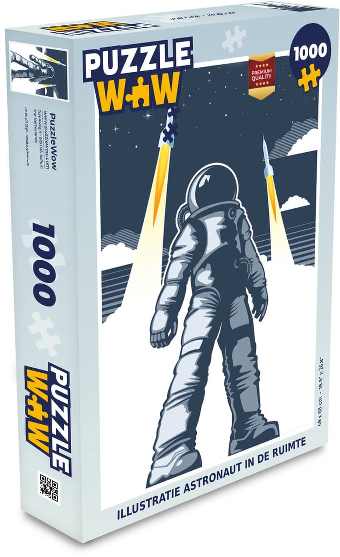Puzzel Astronaut - Raket - Ruimte - Legpuzzel - Puzzel 1000 stukjes volwassenen