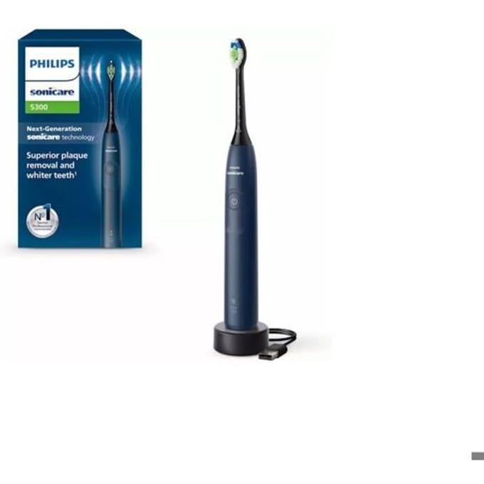 Brosse à Dents Électrique - PHILIPS - Série 5300 - 62000 Oscillations - 2 Modes - Couleur Bleue bleu