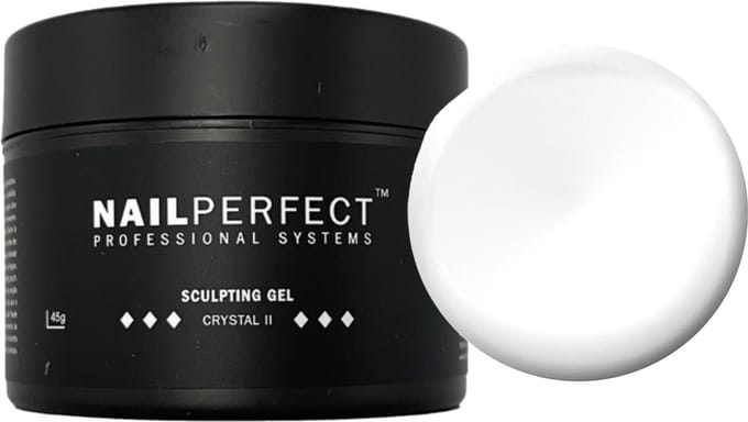 NailPerfect LED/UV Sculpting Gel Crystal II - 45gr
