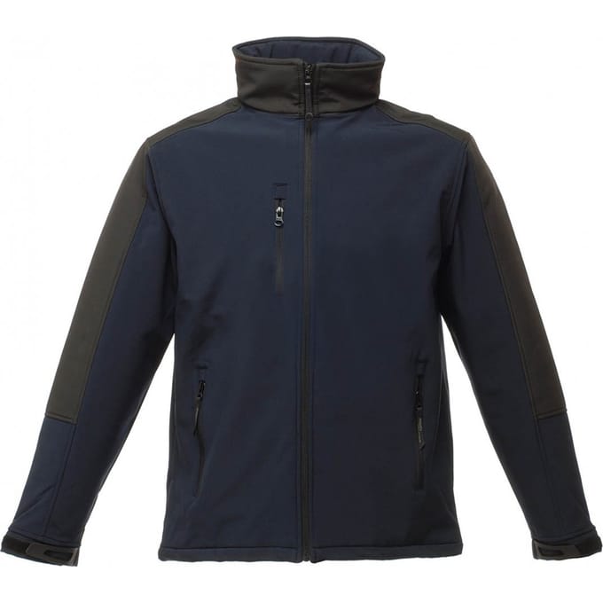 Regatta Heren Hydroforce 3-laags Membraan Waterdichte Ademende Softshell-jassen (Marine / Zwart)