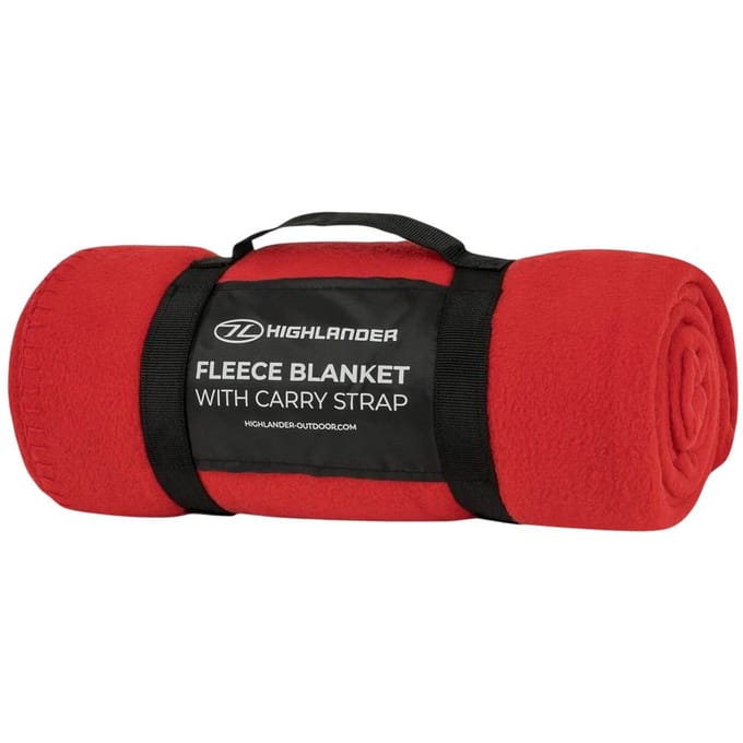 Highlander Fleece Deken - Dark Red
