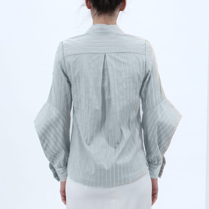 Lange spleefmouwen katoenen shirt