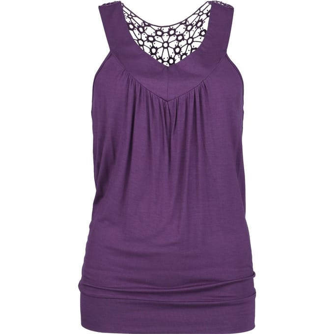 R.E.D. by EMP Top - Laced Racerback - S tot XXL - voor Vrouwen - violet