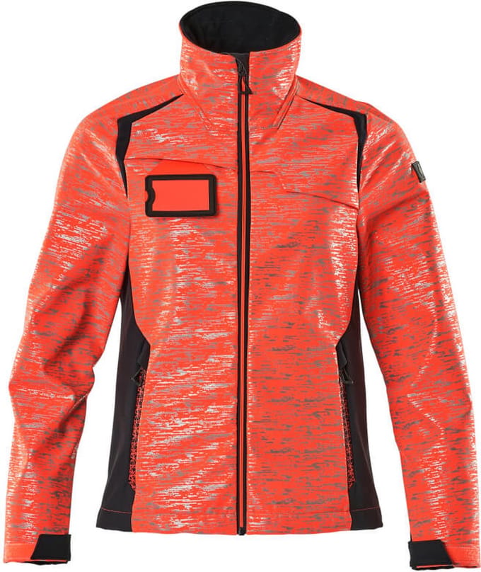 Mascot Accelerate Safe Softshell jas 19212-291 - hi-vis rood/donkermarine - 2XL