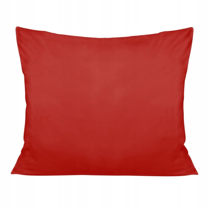 Katoenen Satijnen Kussensloop Rood 50x60cm - Nederlands Product