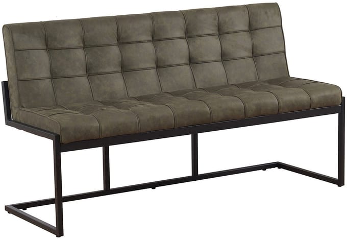 Eetkamerbank 160cm Vito donkergroen microvezel eetbank