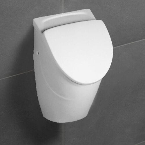 Villeroy & Boch O.novo Suction Urinal Compact, for lid, with target object, inlet concealed 75570601