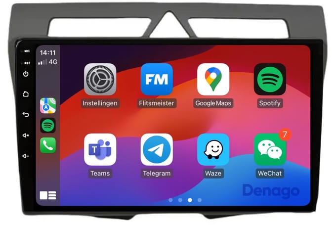 CarPlay autoradio geschikt voor Kia Picanto (2008 t/m 2010) | 9 inch | Android 16 | Draadloos Apple CarPlay & Android Auto | 2GB + 32GB | QuadCore processor | Denago DNG-A86 | 2025 model | 2008 2009 2010 | Bluetooth & Wifi