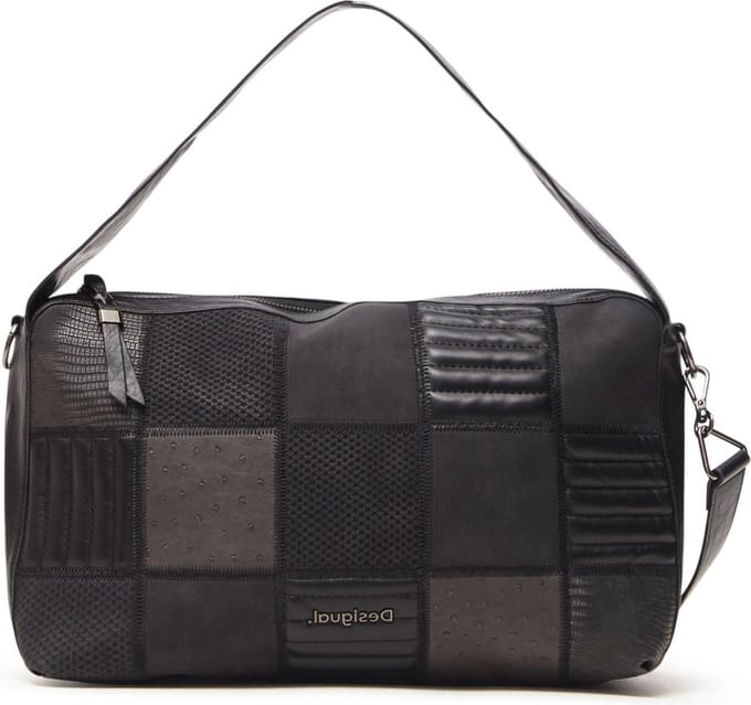 Desigual Schoudertas Schoudertas Bols Fire Saga Narbonne Hand Bag Black Zwart