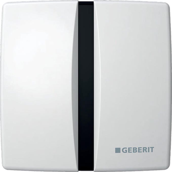 Geberit Urinoir Basic stuursysteem batterijvoeding - 16x16cm - met infrarood - voor frontbediening - alpien wit