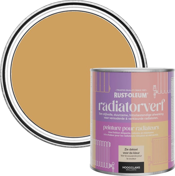 Rust-Oleum Geel Radiatorverf Hoogglans - Dijon 750ml