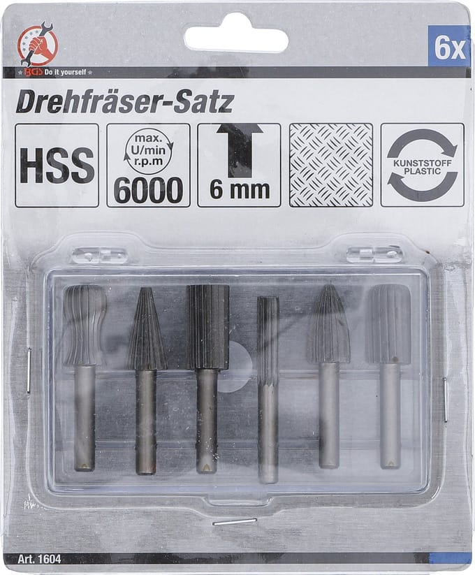 BGS HSS stiftfreesset 6 delig