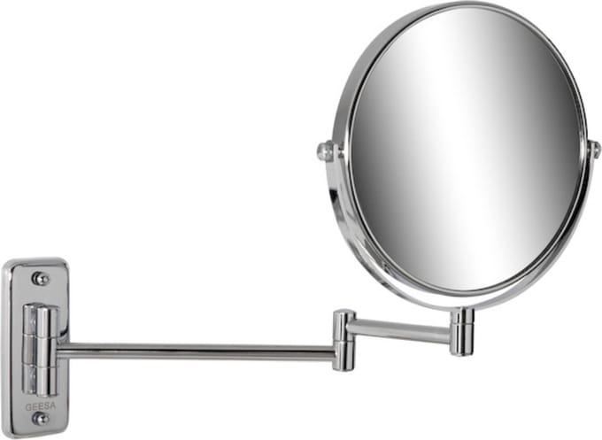 Geesa Mirror Scheerspiegel - 2-armig - 5x vergrotend - ø 200 mm - Chroom